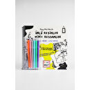 Akademi Çocuk Mat Mini Set Ünlü Resimler Minik Ressamlar Yıkanabilir Unisex Aksesuar Beyaz Boyama Kitabı