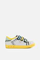 Vicco Picasso Işıklı Unisex Çocuk Beyaz/Sarı Sneaker