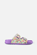 Vicco Gibli II Baskılı Kız Çocuk Lila Terlik