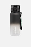 Uzspace Gradient Kilitli Kapak Unisex 650 ml Siyah/Beyaz Su Matarası