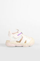 Vicco Monrovia Işıklı Kız İlk Adım Beyaz Sandalet