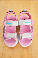 Vicco Hilda Işıklı Kız Çocuk Beyaz Sandalet