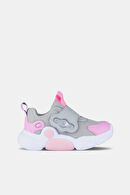 Vicco Gum Işıklı Kız Bebek Gri/Pembe Spor Ayakkabı