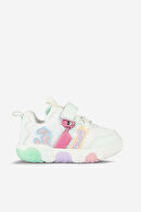 Vicco Number Işıklı Kız Bebek Beyaz/Mint Yeşil Spor Ayakkabı