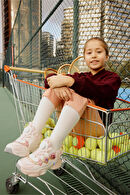 Vicco Bandi Işıklı Kız Bebek Pudra Spor Ayakkabı