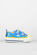 Vicco Done Desenli Erkek Bebek Saks Mavi Sneaker