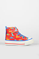 Vicco Ada Desenli Erkek Okul Öncesi Saks Mavi Sneaker