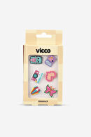 Vicco Diamond Desenli Kız Aksesuar Mix Terlik Aksesuarı