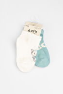 Katamino Aristo 2'li Erkek İlk Adım Beyaz/Mavi Çorap Katamino Aristo 2'li Erkek İlk Adım Beyaz/Mavi Çorap