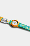 QQ Saat Dino Analog Aksesuar Turkuaz Saat