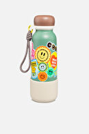 Vagonlife Funny Sızdırmaz Kapak Kız 550 ml Sarı Çelik Termos