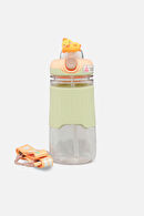 Vagonlife Twity Kilitli Kapak Unisex 600ML Turuncu Pipetli Matara