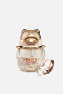 Vagonlife Bear Kilitli Kapak Kız 650 ml Pembe Su Matarası