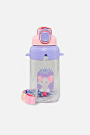 Vagonlife Zoo Kilitli Kapak Erkek 650ML Sarı Pipetli Matara