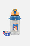 Vagonlife Zoo Kilitli Kapak Erkek 650ML Sarı Pipetli Matara